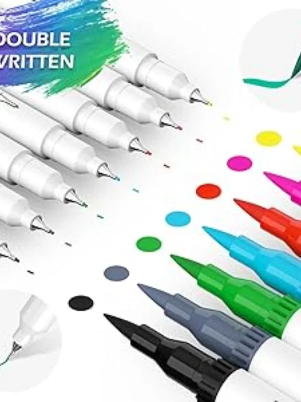 NEW 120 Colors Art Supplies Brush Markers Pens for Adult Coloring Books School D